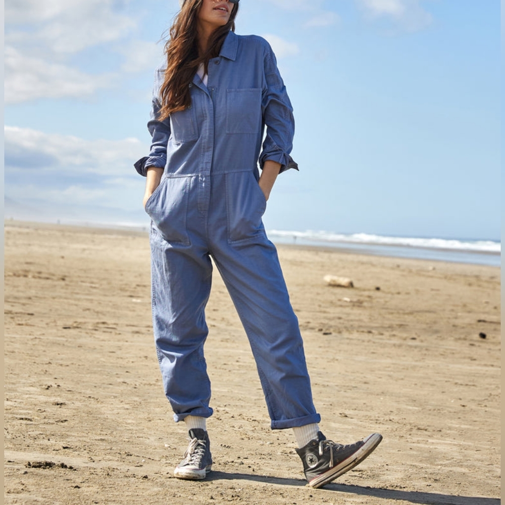 NWT Outerknown Organic Cotton/Linen Station Jumpsuit $178